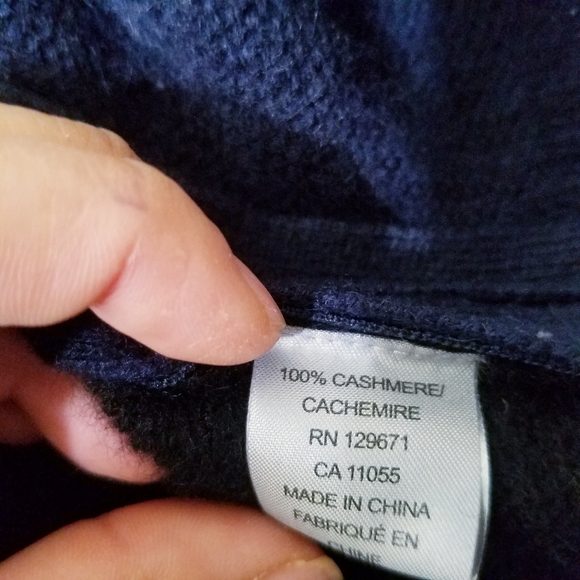 🌸 360 Sweater | 100% Cashmere Color Block Sweater S - Picture 2 of 12